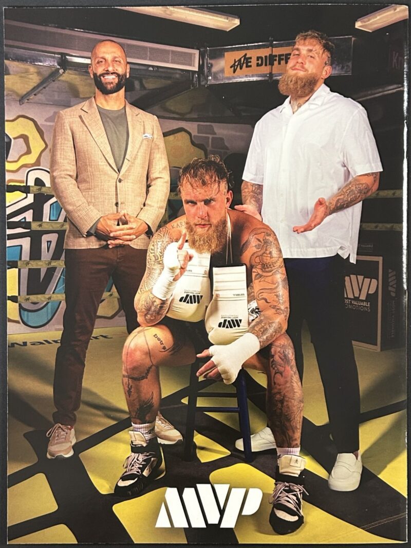 Mike Tyson vs Jake Paul Signed Fight Program JSA  WB913288 Authenticated - Image 4