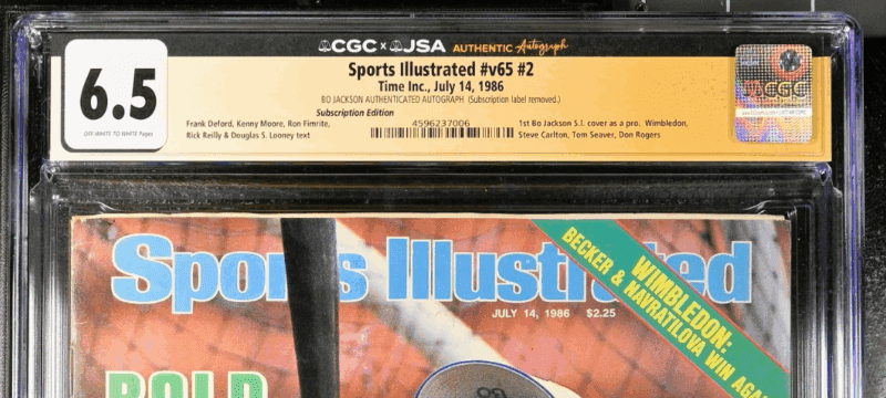 Bo Jackson Signed Sports Illustrated Magazine 7/14/1986 CGC 6.5 JSA 1st Cover - Image 3