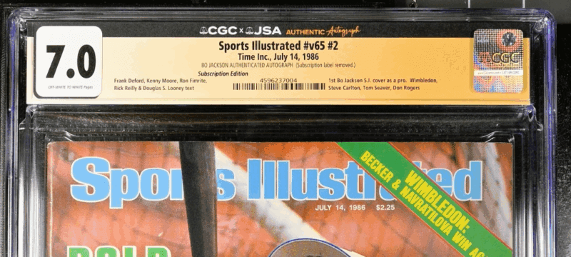 Bo Jackson Signed Sports Illustrated Magazine 7/14/1986 CGC 7.0 JSA 1st Cover - Image 3