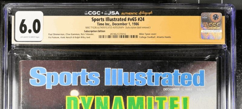 Mike Tyson Signed Sports Illustrated Magazine 12/1/1986 CGC 6.0 JSA - Image 3