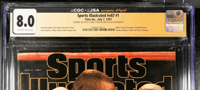 Mike Tyson & Evander Holyfield Sports Illustrated Magazine 7/7/1997 CGC 8.0 JSA - Image 4