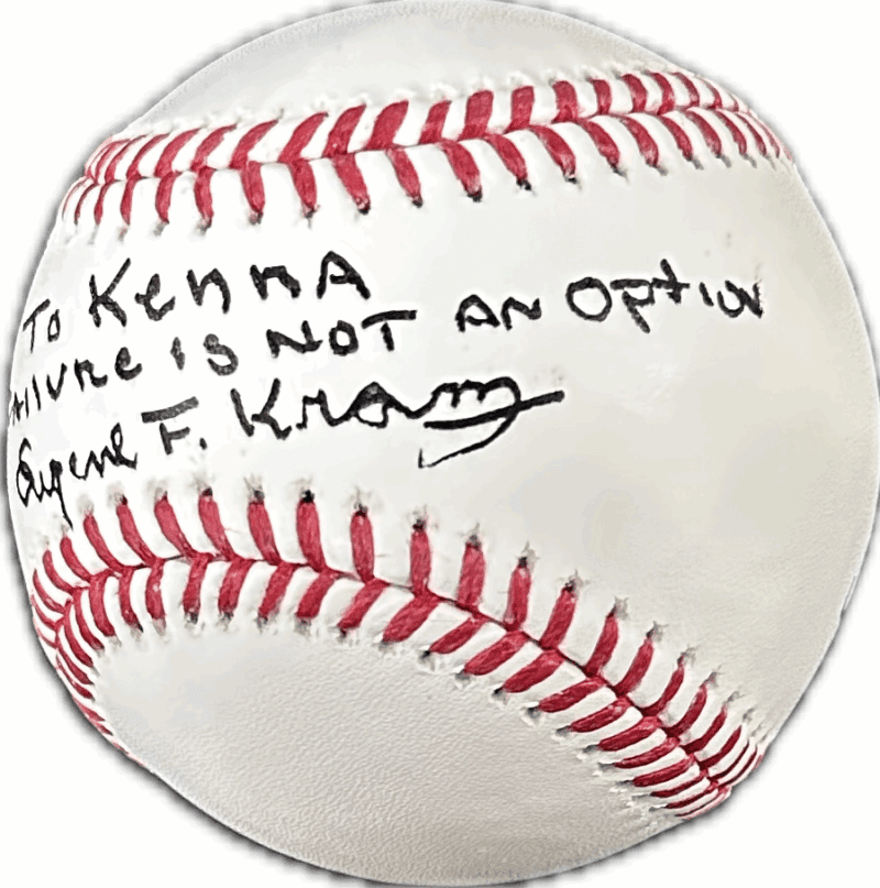 Eugene Gene Kranz Signed Autographed OMLB Baseball JSA Authenticated Apollo 11 - Image 2