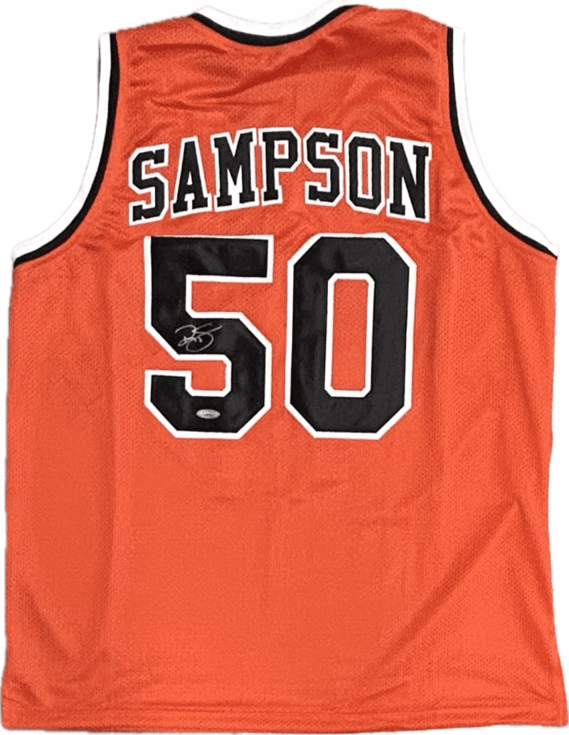Ralph Sampson Signed Autographed Custom Orange Jersey TriStar Authentication