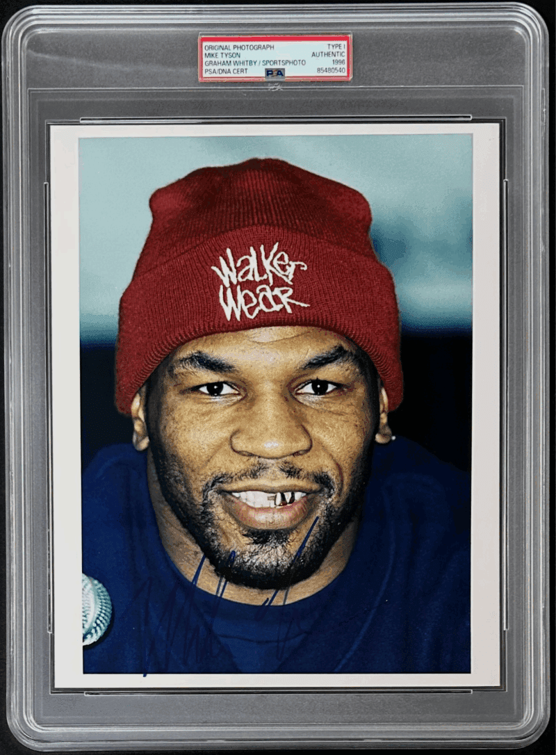 Mike Tyson Signed Original 1996 Type 1 Photograph PSA/DNA Graham Whitby