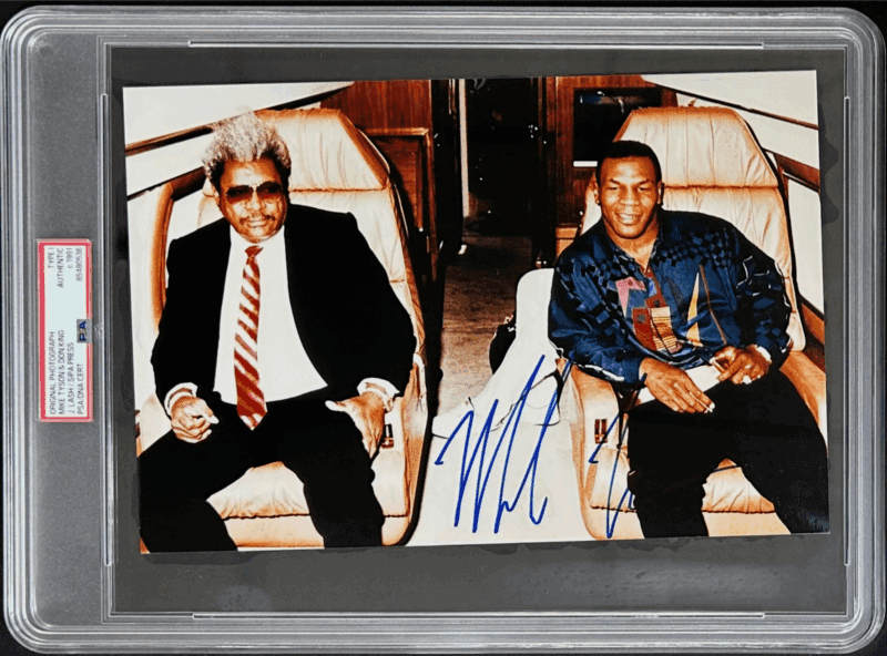 Mike Tyson Signed Original 1991 Type 1 Photograph PSA/DNA w/ Don King Sipa Press