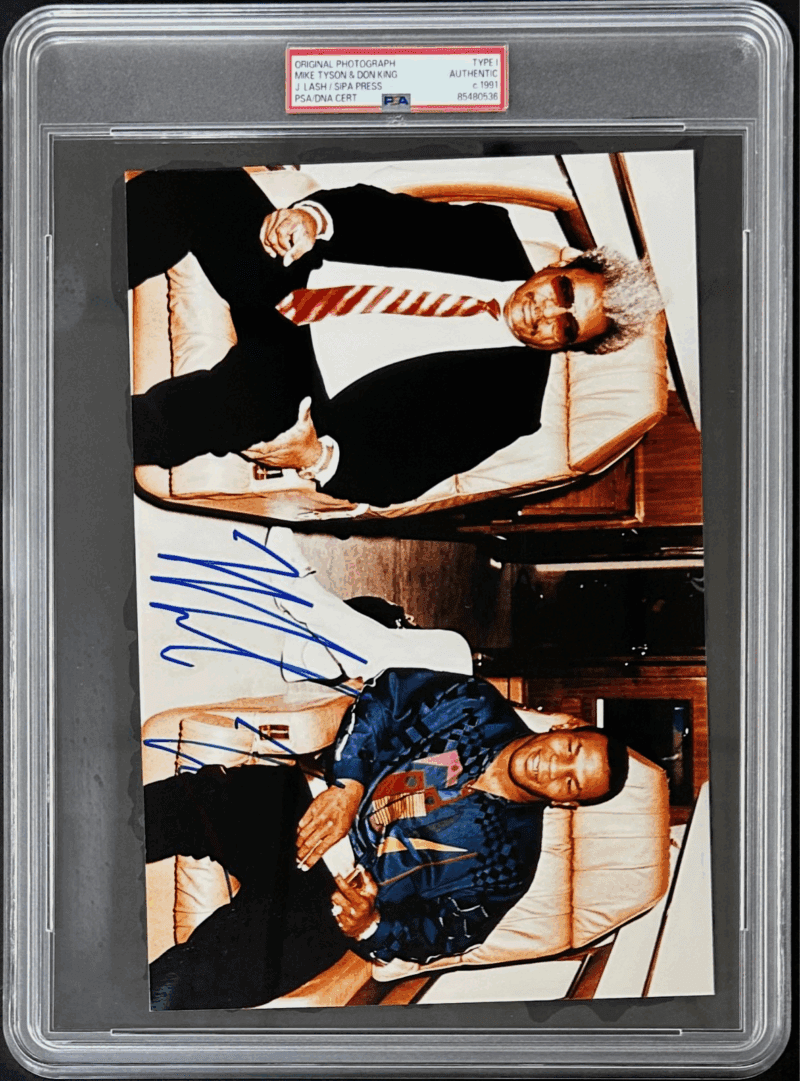 Mike Tyson Signed Original 1991 Type 1 Photograph PSA/DNA w/ Don King Sipa Press - Image 2