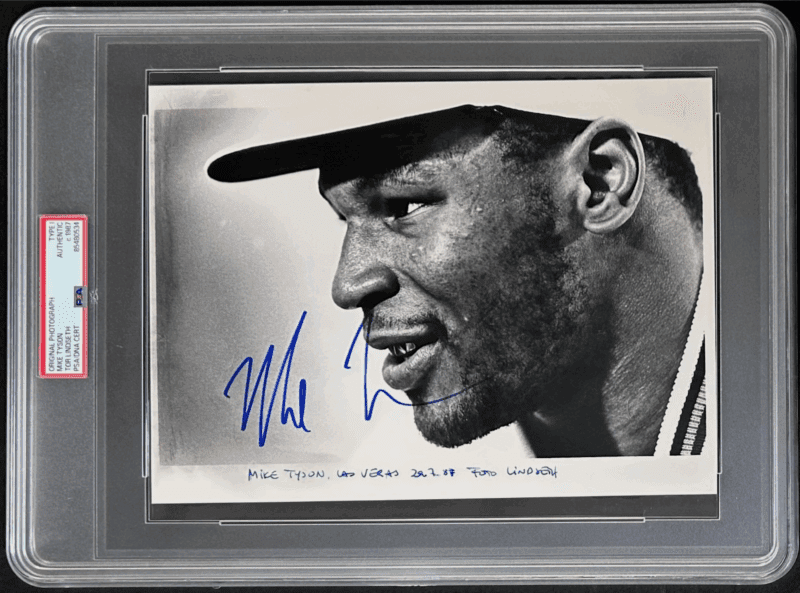 Mike Tyson Signed Original 1987 Type 1 Photograph PSA/DNA Tor Lindseth