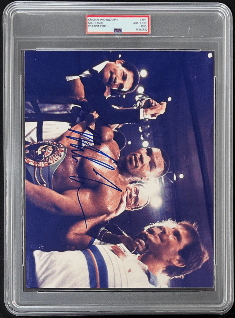 Mike Tyson Signed Original 1980 Type 1 Photograph PSA/DNA Tyson WBC Champion - Image 2