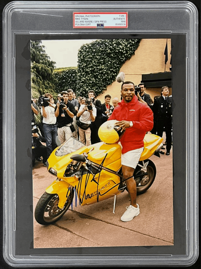 Mike Tyson Signed Original 1998 Type 1 Photograph PSA/DNA 10th World Music Award