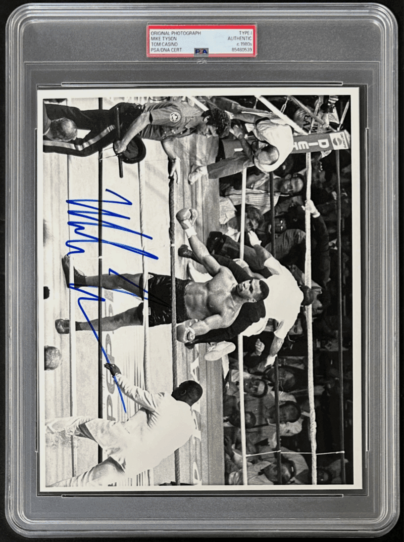 Mike Tyson Signed Original Circa 1980's Type 1 Photograph PSA/DNA Tom Casino - Image 2