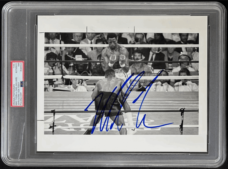 Mike Tyson Signed Original 1989 Type 1 Photograph PSA/DNA Tyson vs Williams 1