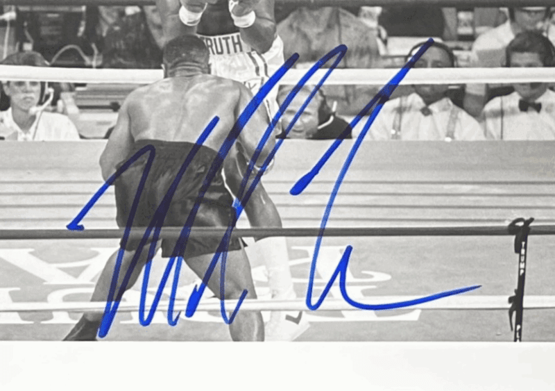 Mike Tyson Signed Original 1989 Type 1 Photograph PSA/DNA Tyson vs Williams 1 - Image 3