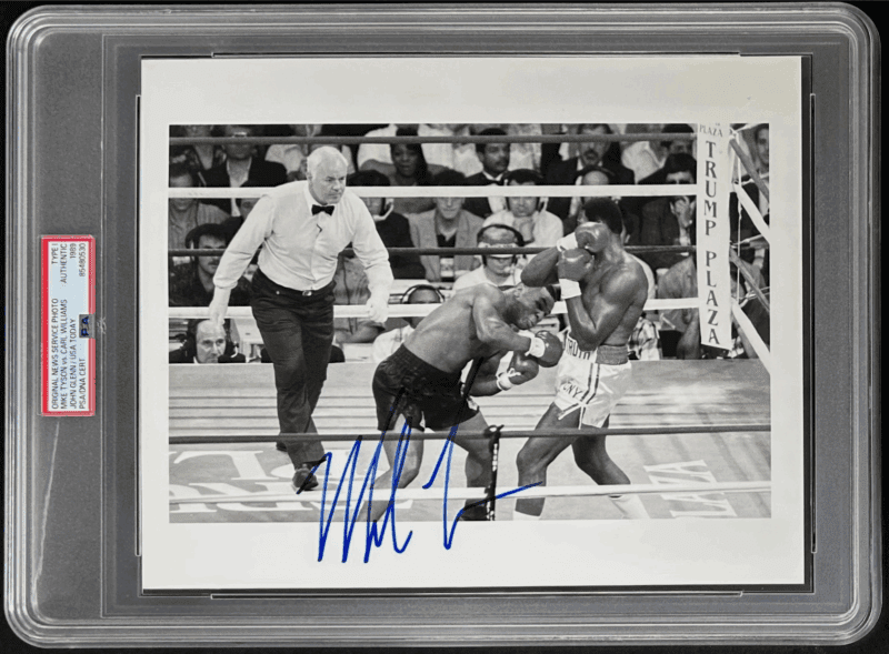Mike Tyson Signed Original 1989 Type 1 Photograph PSA/DNA Tyson vs Williams 2