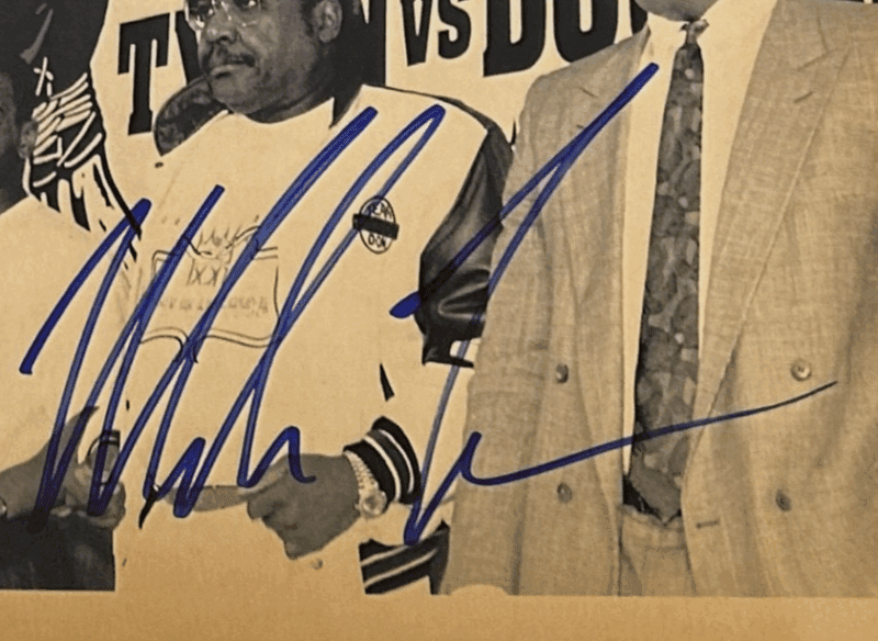 Mike Tyson Signed 1990 Type 3 Photograph PSA/DNA w Buster Douglas & Don King - Image 3