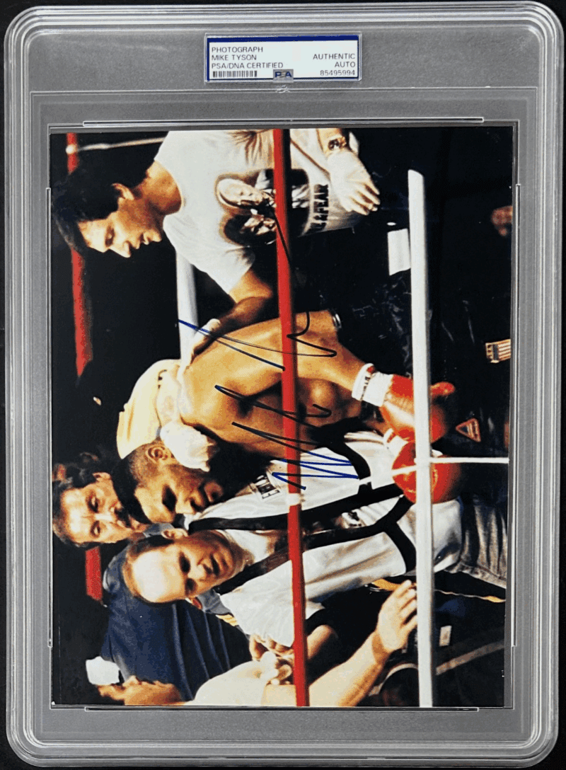 Mike Tyson Signed Type 1 Photograph PSA/DNA Tyson vs Tony Tucker Kevin Rooney - Image 2