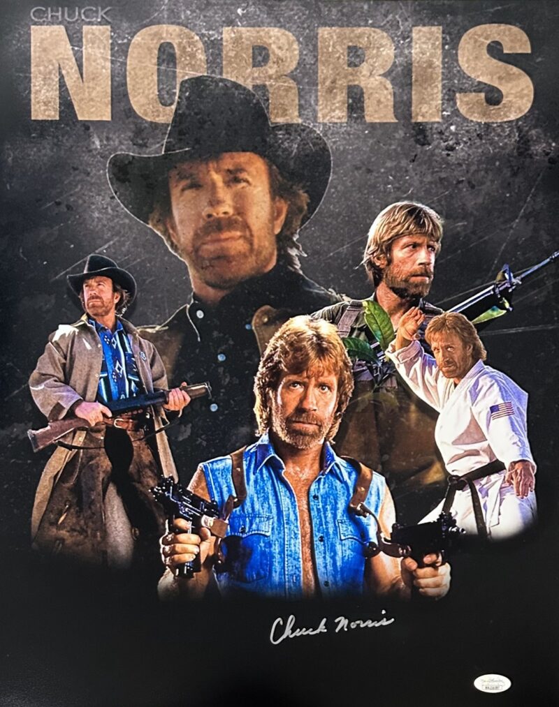 Chuck Norris Signed Autographed 16x20 Photo JSA Authentication #11