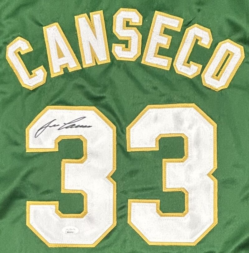 Jose Canseco Signed Autographed Green/White Jersey JSA Authenticated - Image 2