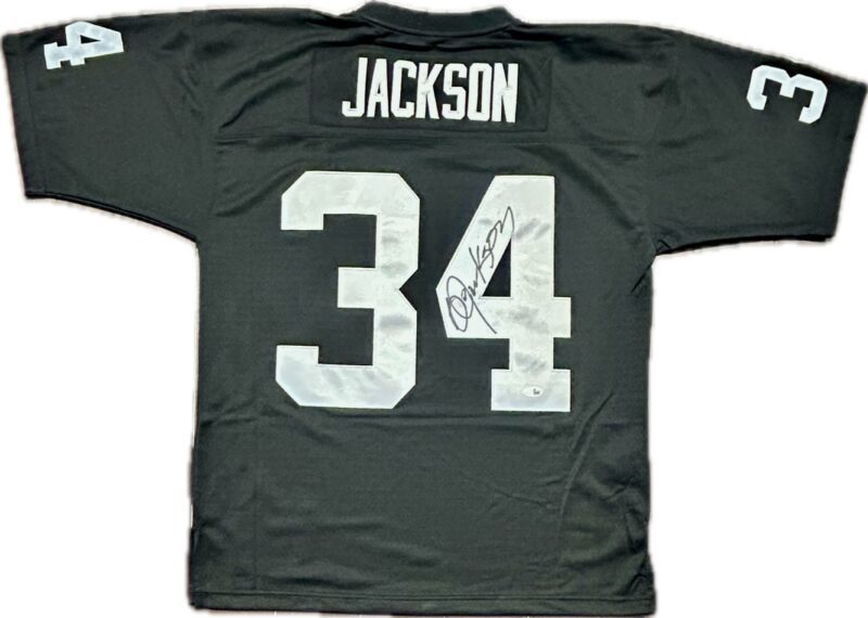 Bo Jackson Signed Mitchell & Ness Raiders Black Jersey JSA Authenticated