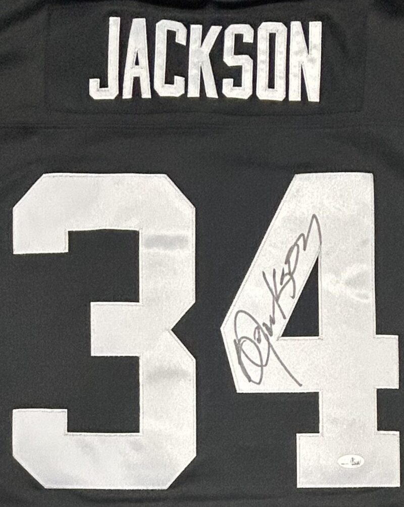 Bo Jackson Signed Mitchell & Ness Raiders Black Jersey JSA Authenticated - Image 2