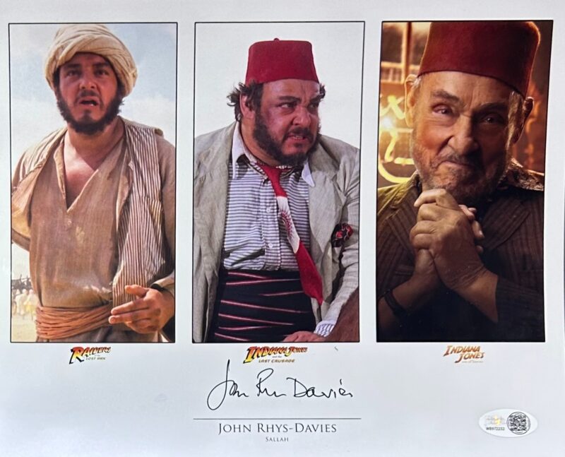 John Rhys-Davies Indiana Jones Signed 8x10 Photo JSA Authenticated Sallah