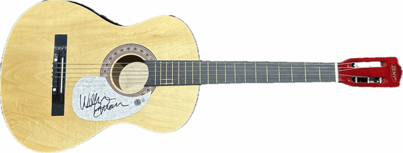William Beckmann Signed Natural Acoustic 38 inch Guitar Beckett BT70813