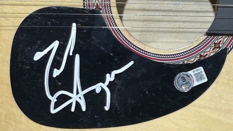 Jack Ingram Signed Natural Acoustic 38 inch Guitar Beckett BT70817 - Image 3