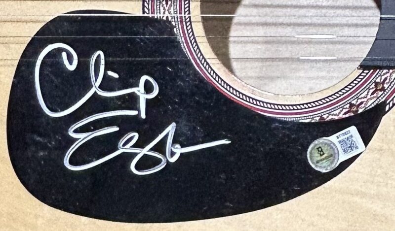 Charles "Chip" Esten Signed Natural Acoustic 38 inch Guitar Beckett BT70822 - Image 3