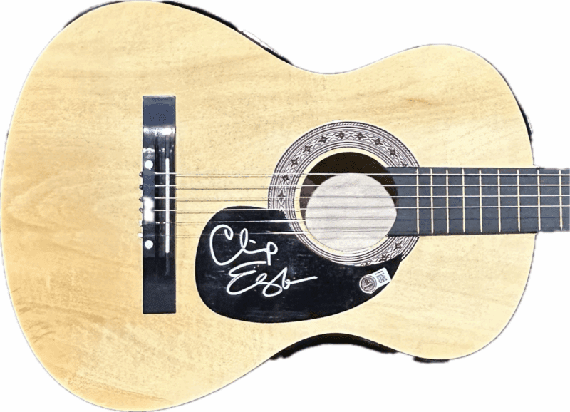 Charles "Chip" Esten Signed Natural Acoustic 38 inch Guitar Beckett BT70822 - Image 2