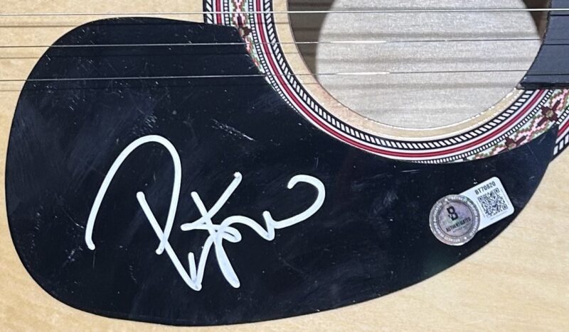 Pat Green Signed Natural Acoustic 38 inch Guitar Beckett BT70820 - Image 3