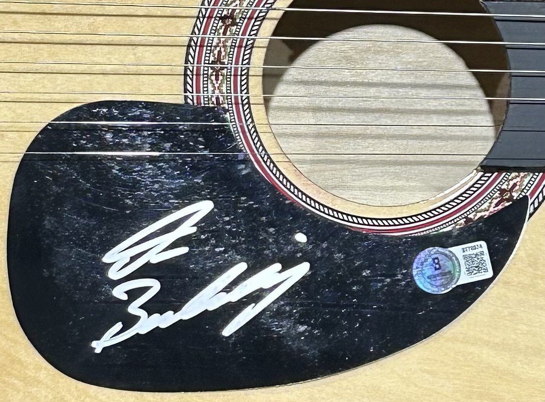 Drew Baldridge Signed Natural Acoustic 38 inch Guitar Beckett BT70874 - Image 3