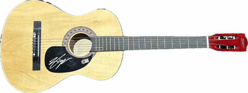 Zach Top Signed Natural Acoustic 38 inch Guitar Beckett BT70802