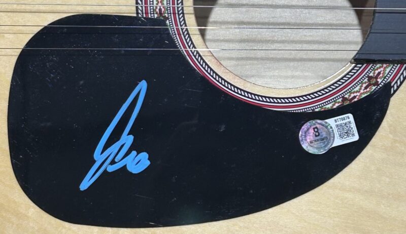 Teddy Swims Signed Natural Acoustic 38 inch Guitar Beckett BT70876 - Image 3