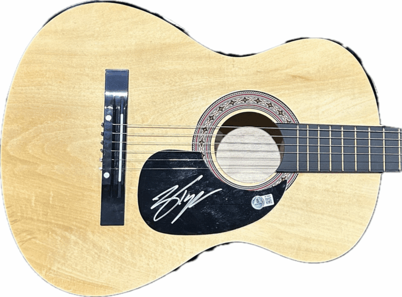 Zach Top Signed Natural Acoustic 38 inch Guitar Beckett BT70802 - Image 2