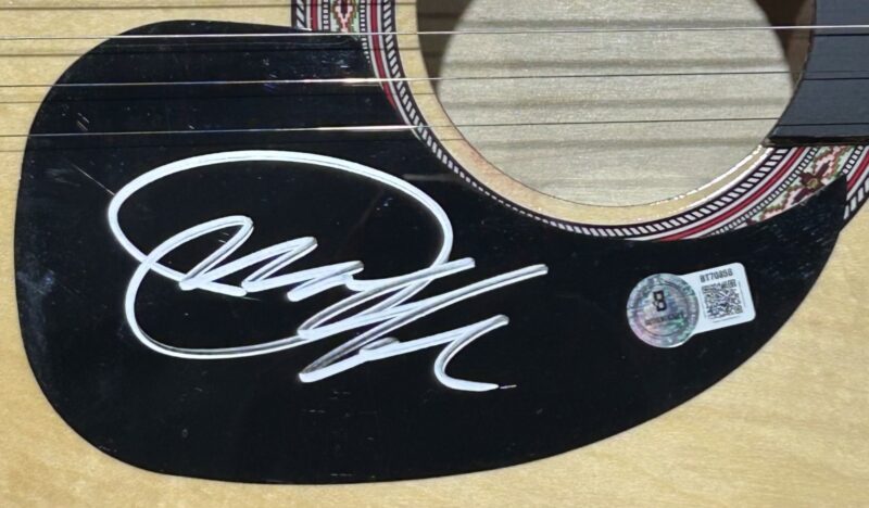 Jon Wolf Signed Natural Acoustic 38 inch Guitar Beckett BT70858 - Image 3