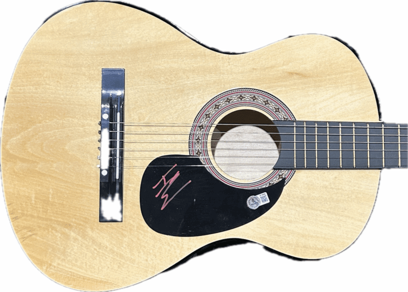 Ian Munsick Signed Natural Acoustic 38 inch Guitar Beckett BT70848 - Image 2