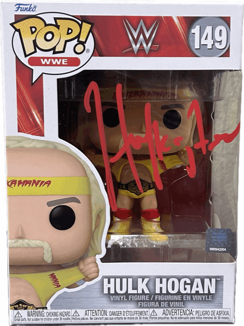Hulk Hogan "HULKSTER" Signed Autographed Funko POP 149 JSA Authenticated Red