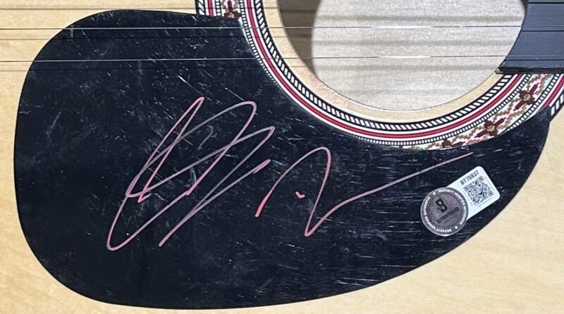Preston Brust and Chris Lucas LoCash Signed Acoustic 38" Guitar Beckett BT70837 - Image 3