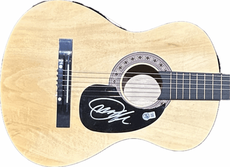 Jon Wolf Signed Natural Acoustic 38 inch Guitar Beckett BT70858 - Image 2