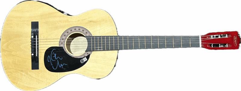 Keith Urban Signed Natural Acoustic 38 inch Guitar Beckett BT70857