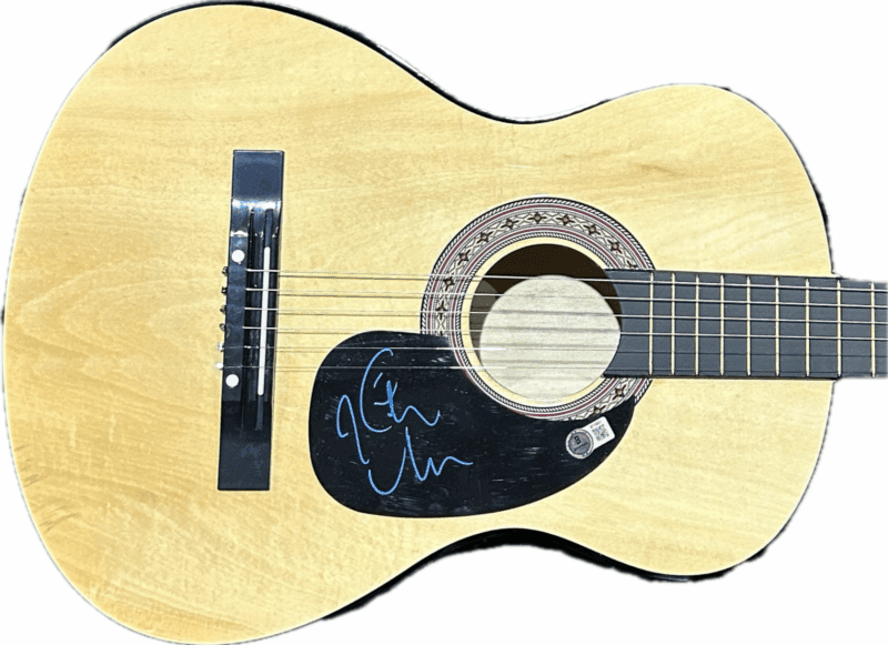 Keith Urban Signed Natural Acoustic 38 inch Guitar Beckett BT70857 - Image 2