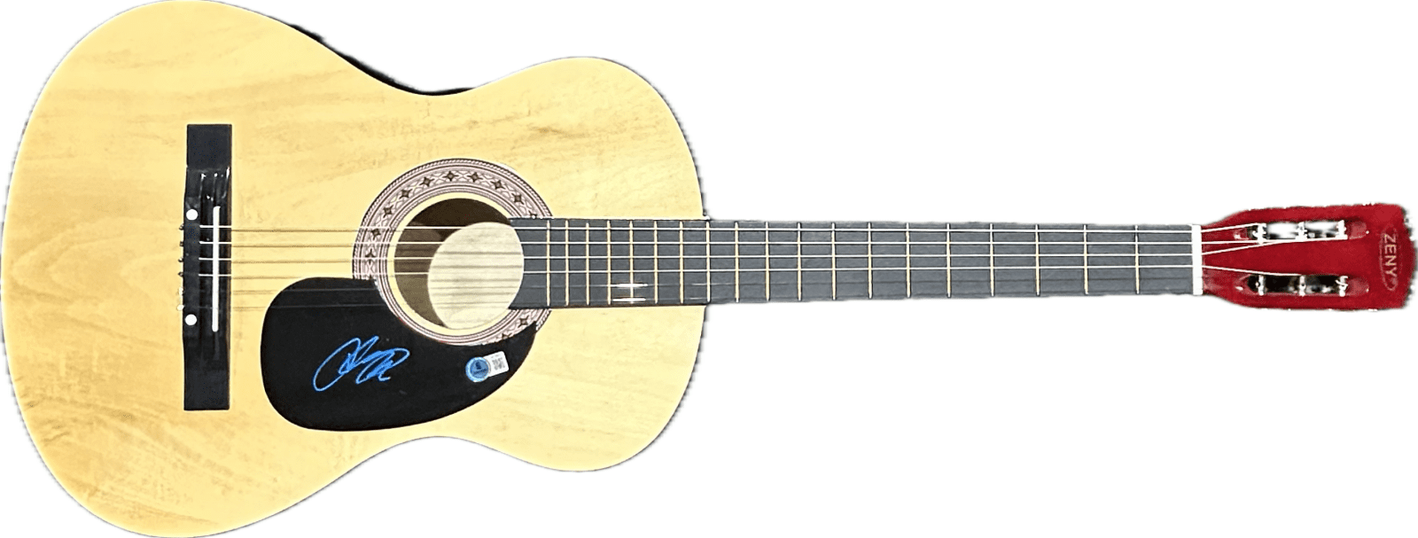 Chris Young Signed Natural Acoustic 38 inch Guitar Beckett BT70872