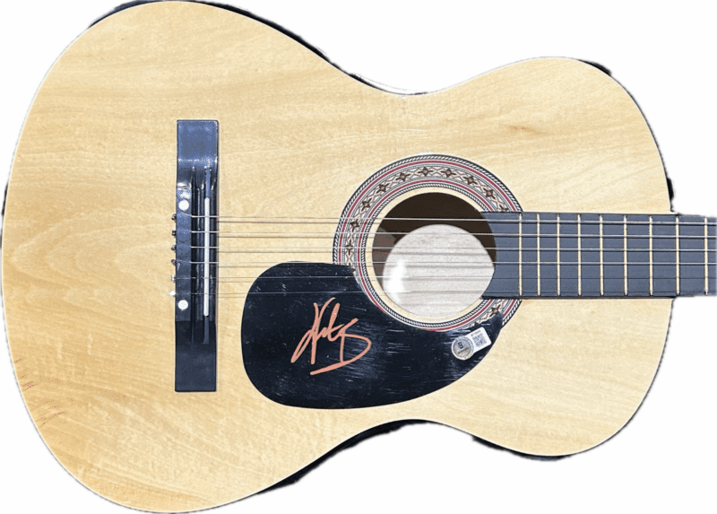 Wade Bowen Signed Natural Acoustic 38 inch Guitar Beckett BT70824 - Image 2
