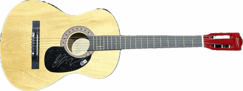 Preston Brust and Chris Lucas LoCash Signed Acoustic 38" Guitar Beckett BT70837