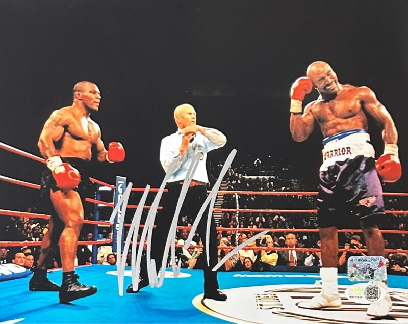 Mike Tyson Signed Autographed 8x10 Photo JSA & Mike Tyson Authentic Bite Fight