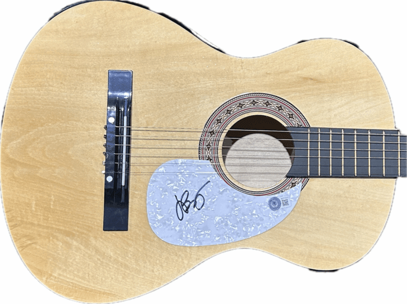 Jimmy Buffett Signed Autographed Acoustic 38" Guitar Beckett Full Letter AC71517 - Image 2