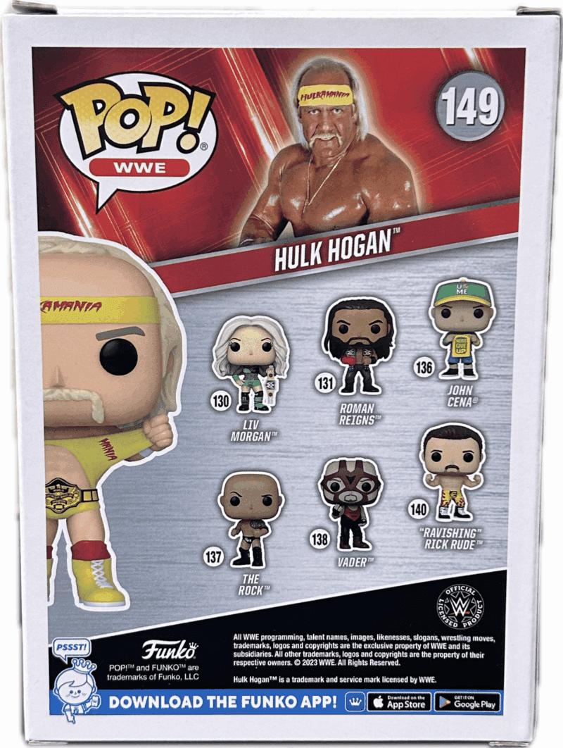 Hulk Hogan "HULKSTER" Signed Autographed Funko POP 149 JSA Authenticated Yellow - Image 3
