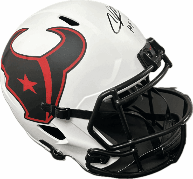 Andre Johnson Signed Houston Texans Full Size Lunar Helmet JSA Authentic HOF 24 - Image 2