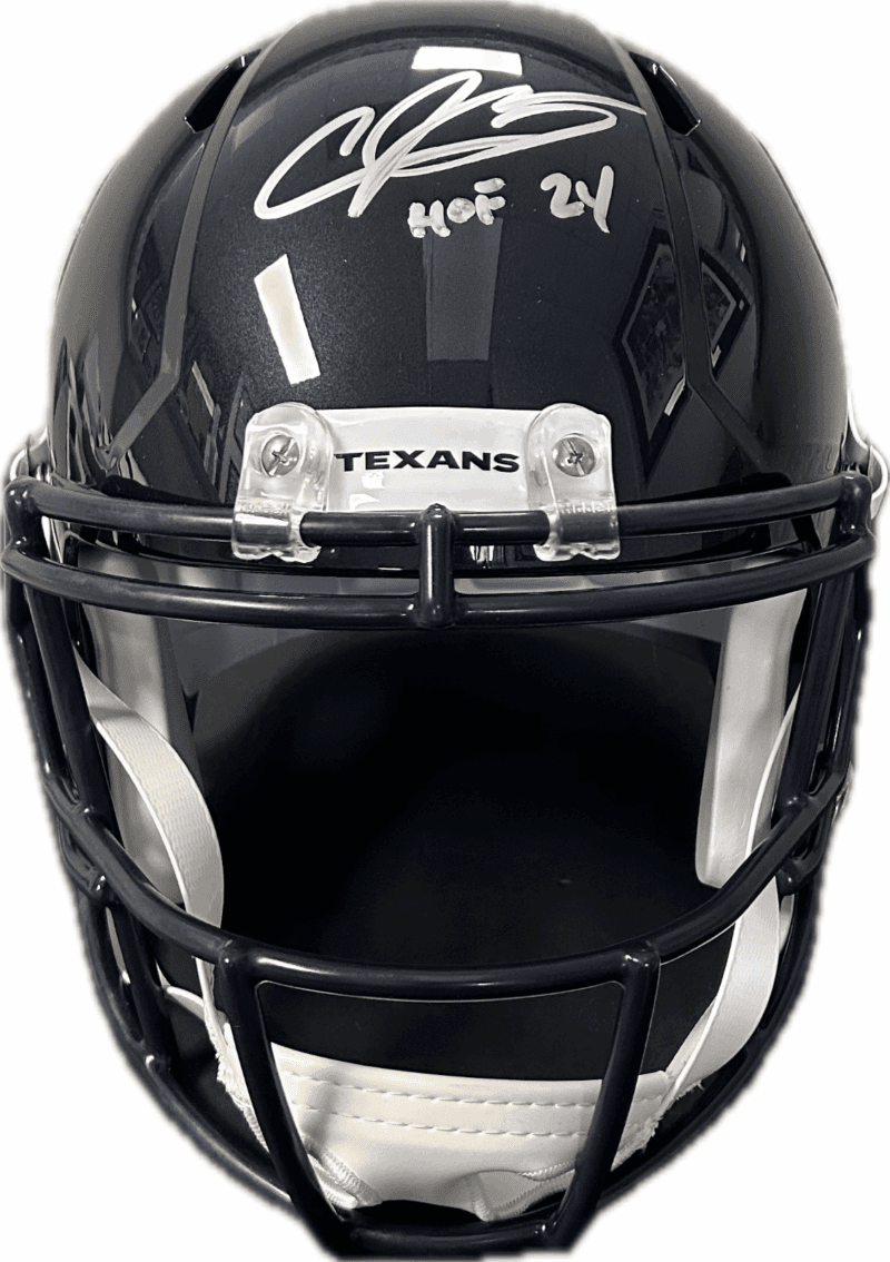 Andre Johnson Signed Houston Texans Full Size Speed Helmet JSA Authentic HOF 24