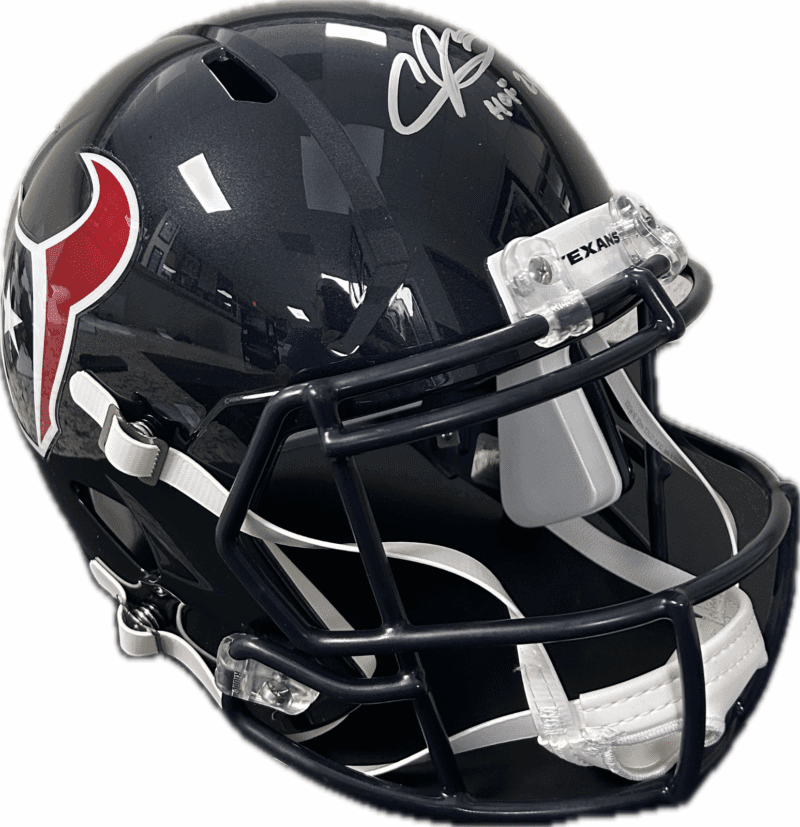 Andre Johnson Signed Houston Texans Full Size Speed Helmet JSA Authentic HOF 24 - Image 2