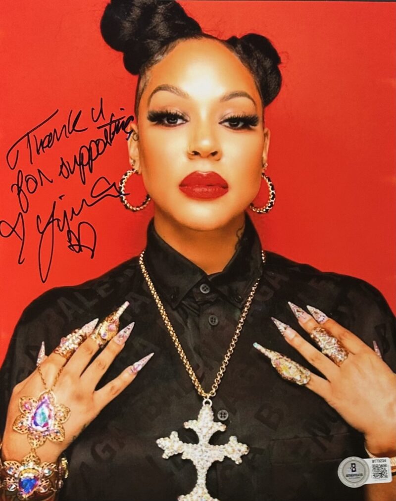 Lyrica Anderson Signed Autograph 8x10 Beckett Singer Songwriter 2